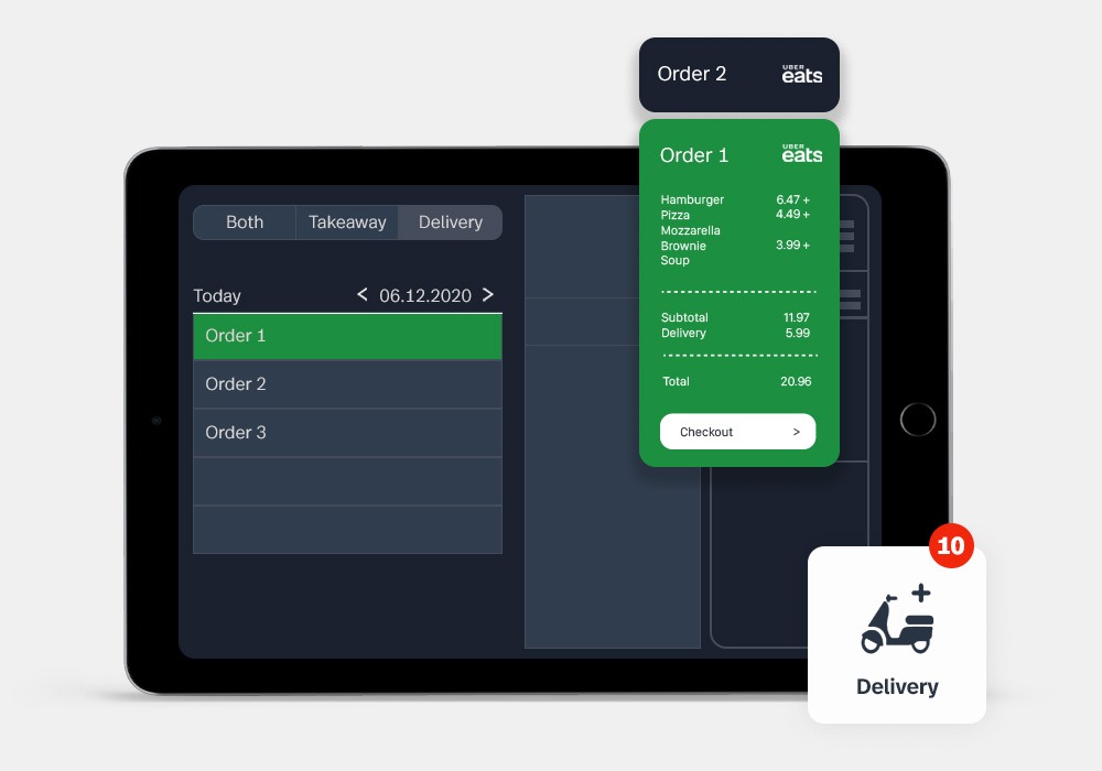 Erhalten Sie 3 Monate lang Lightspeed Delivery kostenlos.